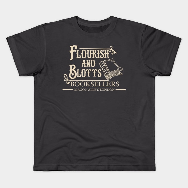 Flourish and Blotts Kids T-Shirt by RayRaysX2